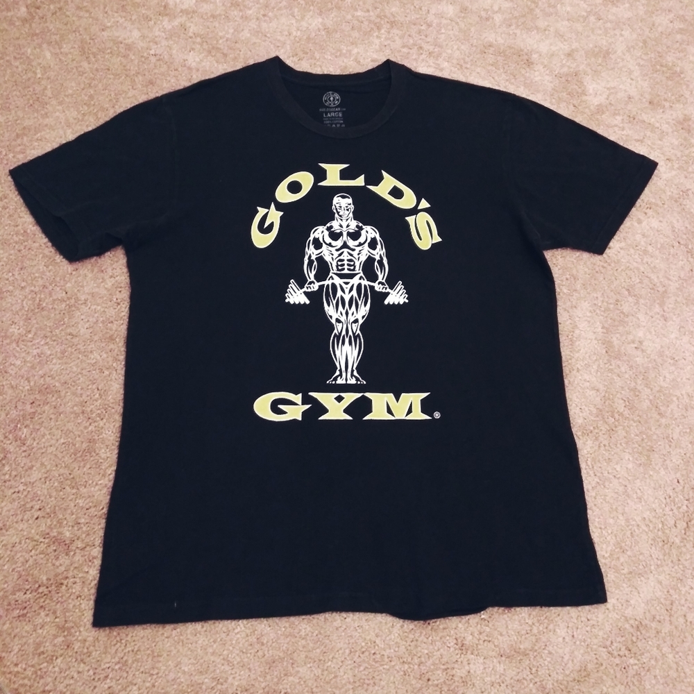 GOLD'S GEAR T-SHIRT (BLACK & YELLOW)